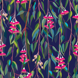 Devonstone Collection "Eucalyptus Bloom in Blue" from Orenda Joy Green Fabric Collection