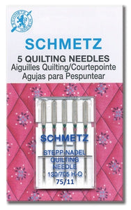 Schmetz Needles - Quilting 130/705H-Q Size 75/11 for Machine Stitching