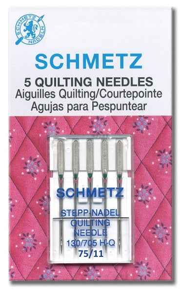 Schmetz Needles - Quilting 130/705H-Q Size 75/11 for Machine Stitching