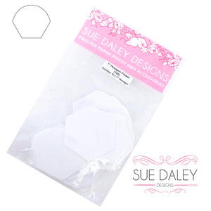 Sue Daley Paper Pieces - Hexagon Flower Petal 1"