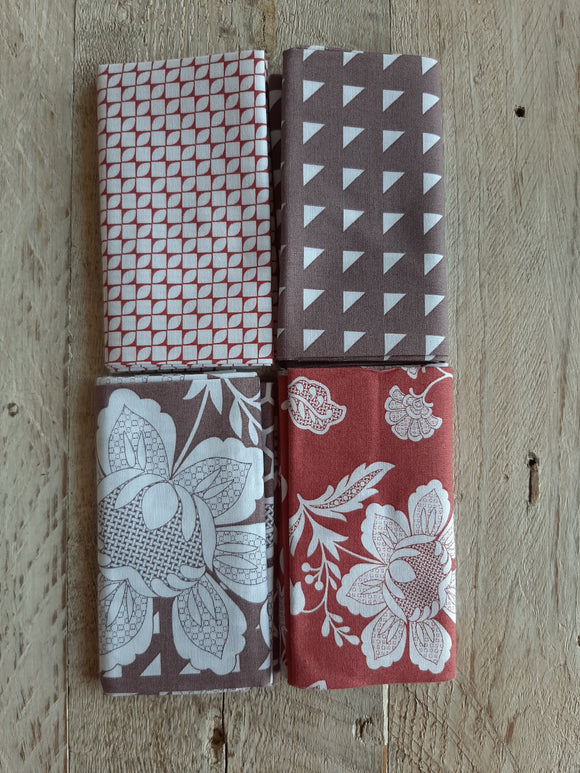 Fat Quarter Fabric Pack - Filigree Floral
