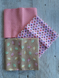 Fat Quarter Fabric Pack - Pink Small Print