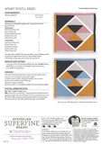 Cleckheaton Australian Superfine Merino 8ply  "Geometric Throw" Knitting Pattern