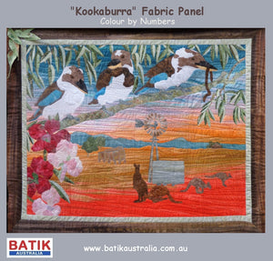 Batik Australia "Kookaburra" Panel and Fabric Kit