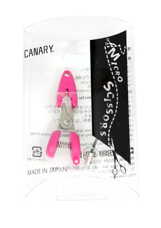 Canary Scissors Mini Castanet Thread Snip in Pink