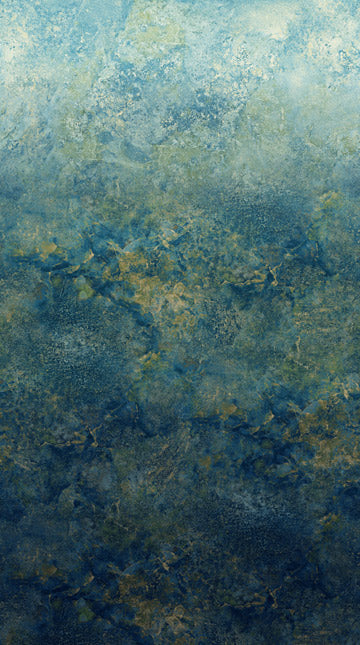 Northcott Fabrics - Stonehenge Gradations Ombre Fabric in Forest (Blue Planet) by Linda Ludovico