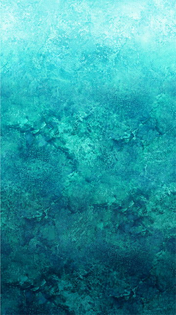 Northcott Fabrics - Stonehenge Gradations Ombre Fabric in Turquoise (Lagoon) by Linda Ludovico