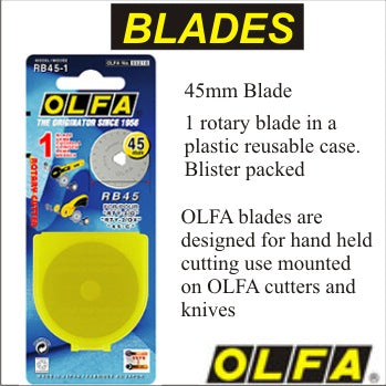 Olfa Rotary Cutter 45mm Replacement Blade