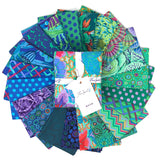 Free Spirit Fabrics - Fat Quarter Pre Cut Pack "New Classics - Ocean" Kaffe Fassett Collective 20 Pieces