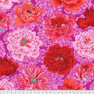 Free Spirit Fabrics - Kaffe Fassett Collective "Brocade Peony in Hot" by Phillip Jacobs