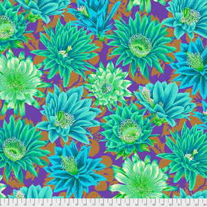 Free Spirit Fabrics - Kaffe Fassett Collective "Cactus Flower in Emerald" by Phillip Jacobs