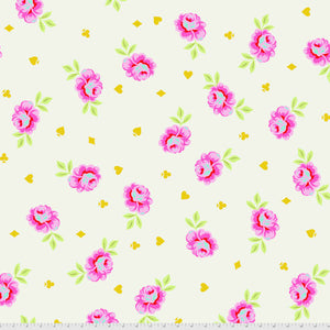Free Spirit Fabrics - Tula Pink Curiouser and Curiouser "Big Buds" in Daydream Quilt Backing 108" fabric