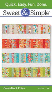 Sweet and Simple "Color-block Coins" Quilt Pattern