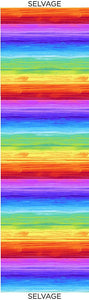 Timeless Treasures of SOHO LLC Fabrics "Rain Blossom Collection - Rainbow Watercolour Stripe in Multi" by Chong-a Hwang