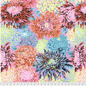 Free Spirit Fabrics - Kaffe Fassett Collective "Japanese Chrysanthemum in Contrast" by Phillip Jacobs