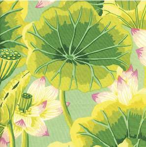Free Spirit Fabrics - Kaffe Fassett Collective "Lake Blossoms in Green" by Kaffe Fassett