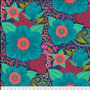 Free Spirit Fabrics - Hindsight "Quilt Backing 108" in Turquoise" by Anna Maria Horner