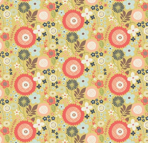 Riley Blake Fabrics - Woodland Spring "Floral in Green" by Design by Dani