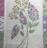 Faded Rose Designs "Summer Lilacs Tote" Embroidered Tote Bag Pattern by Diane Ritchie