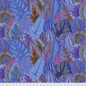 Free Spirit Fabrics - Kaffe Fassett Collective "Coleus in Blue" by Phillip Jacobs