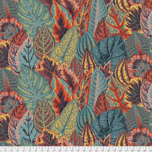 Free Spirit Fabrics - Kaffe Fassett Collective "Coleus in Teal" by Phillip Jacobs