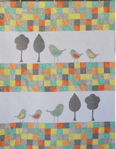 Passionately Sewn "My Little Bird Baby Quilt" Pattern by Janeene Scott