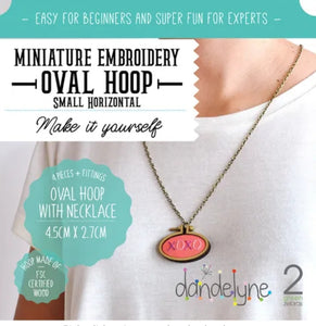 Dandelyne Small Horizontal Hoop with Necklace Kit