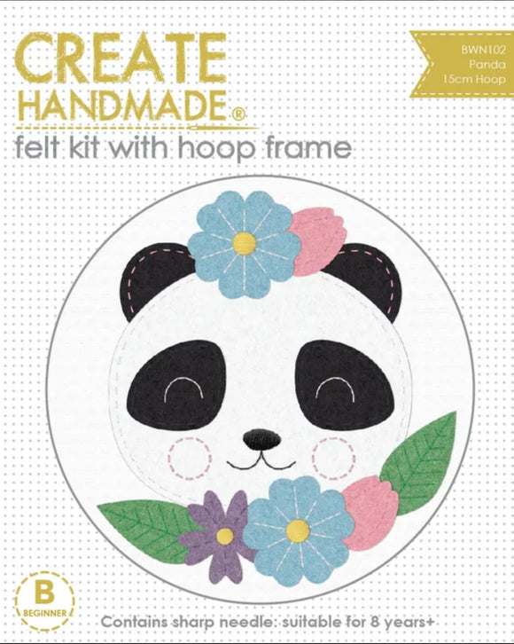 Half Price! Create Handmade - Hoop Kit Panda
