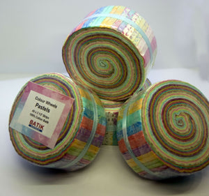 Batik Australia Colour Wheels "Pastels" Precut Fabric