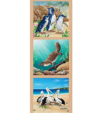 Devonstone Collection "Wildlife Art 2 - Little Penguins, Platypus and Pelicans" Australiana Fabric Panels by Natalie Jane Parker