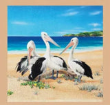Devonstone Collection "Wildlife Art 2 - Little Penguins, Platypus and Pelicans" Australiana Fabric Panels by Natalie Jane Parker