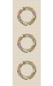 Devonstone Collection "Wildflower Wreath Panel" from Alphabet Botanical Collection by Lilly Miranda Perrott Illustration and Design