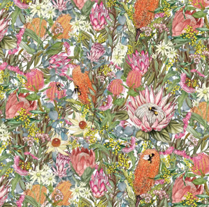 Devonstone Collection "Wildflower Allover Print" from Alphabet Botanical Collection by Lilly Miranda Perrott Illustration and Design