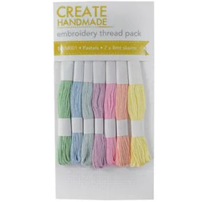 Create Handmade Stranded Thread Pack in Pastel Shades for Hand Stitching