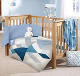 Devonstone Collection in Collaboration with Robert Kaufman - "Baby on Trend Cot Panel Fabric" in Dove by Jemima Flendt from Tied With A Ribbon