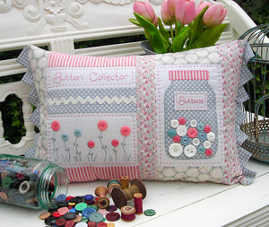 The Rivendale Collection "Button Collector" Cushion Pattern by Sally Giblin