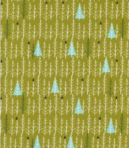 Cotton+Steel Collection "Garland - Tree Day in Green" Fabric Designed by Alexa Marcelle Abegg