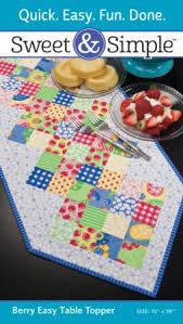 Sweet and Simple "Berry Easy" Table Topper Pattern