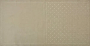 Cosmo Hidimari Sashiko Sampler Pre Printed Fabric Panel by Lecien - Kasuri in Taupe