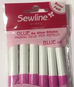 Sewline Fabric Glue Pen Refills 6 Pack