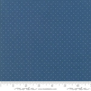 Moda Fabrics + Supplies "Play All Day - Pindot in Blue" by American Jane