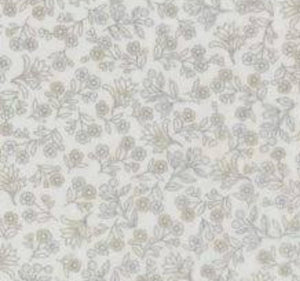 The Textile Pantry "Melba Collection - Floral Print in Champagne" Fabric by Leesa Chandler