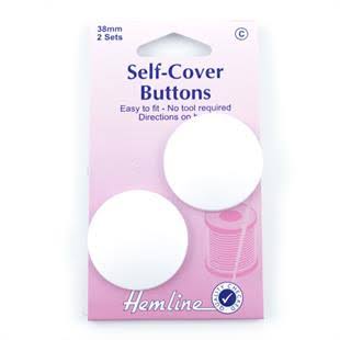 Hemline Self Cover Button Pack 38mm