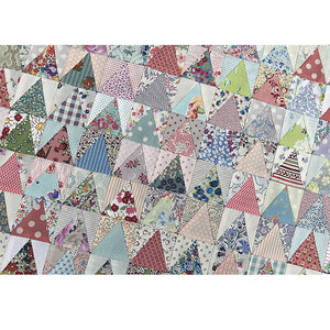 Postcard Project #4 "Not Quite 60° Triangle" Quilt Pattern by Lucy C Kingwell