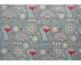 The Textile Pantry "Melba Collection" in Grey/Pink Fabric by Leesa Chandler